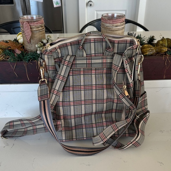 Plaid Backpack - Picture 2 of 4